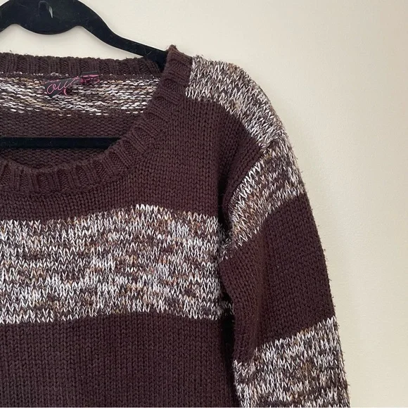 Takeout | Brown Striped Crop Sweater | Size Medium - Picture 4 of 8